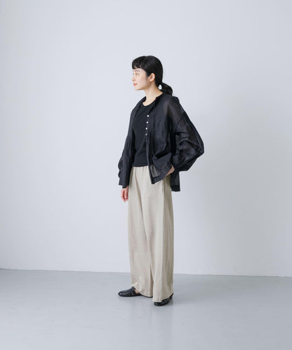 亞麻休閒長褲