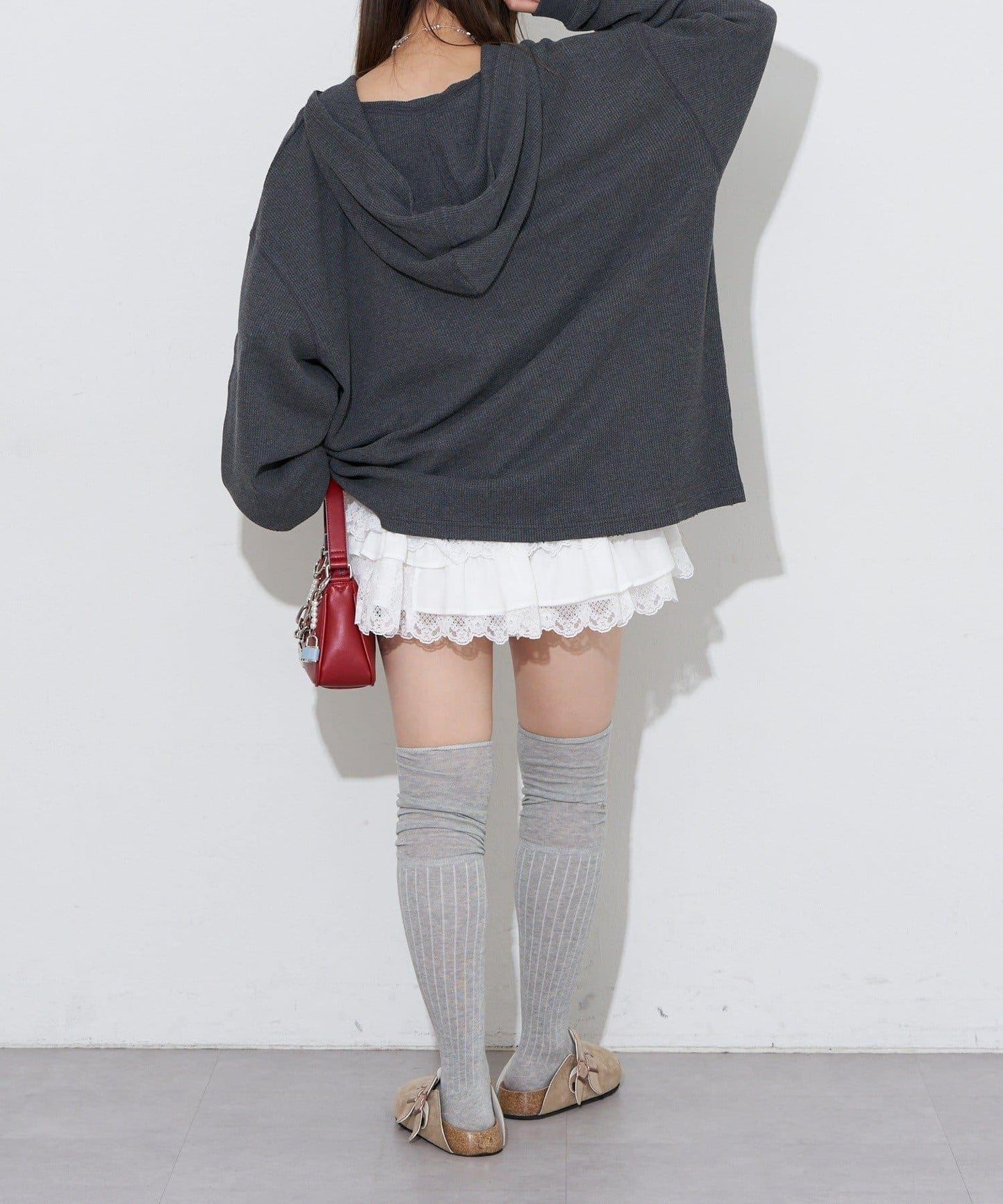 【RePRODUCTION LABEL / リプロダクションレーベル】漸變色開領保暖長袖T恤