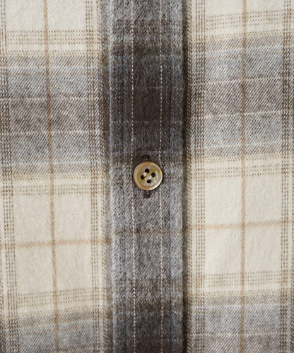 長毛格紋襯衫