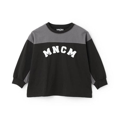 【MNCM】【舒適天竺棉】拼色寬鬆T恤