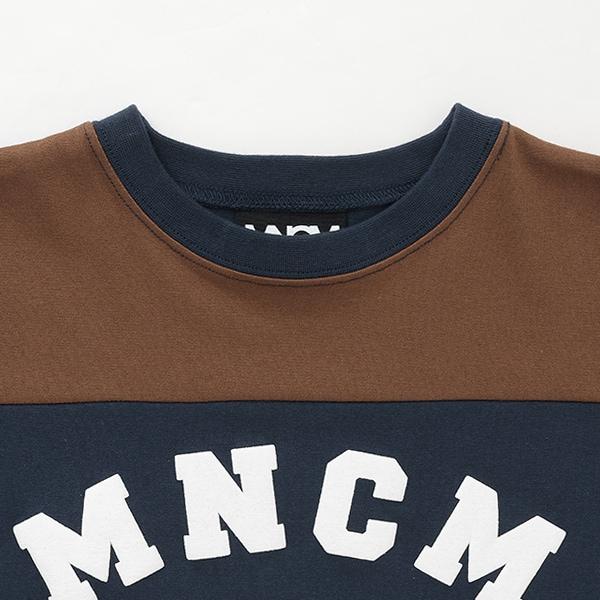 【MNCM】【舒適天竺棉】拼色寬鬆T恤