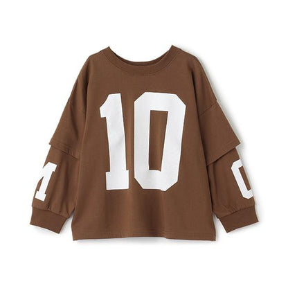 【MNCM】【正反兩穿】【舒適天竺棉】印花疊穿寬鬆T恤