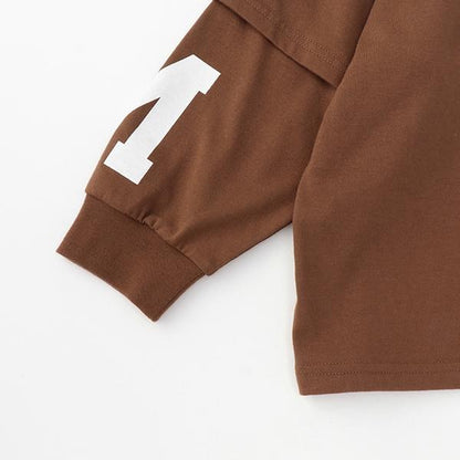 【MNCM】【正反兩穿】【舒適天竺棉】印花疊穿寬鬆T恤