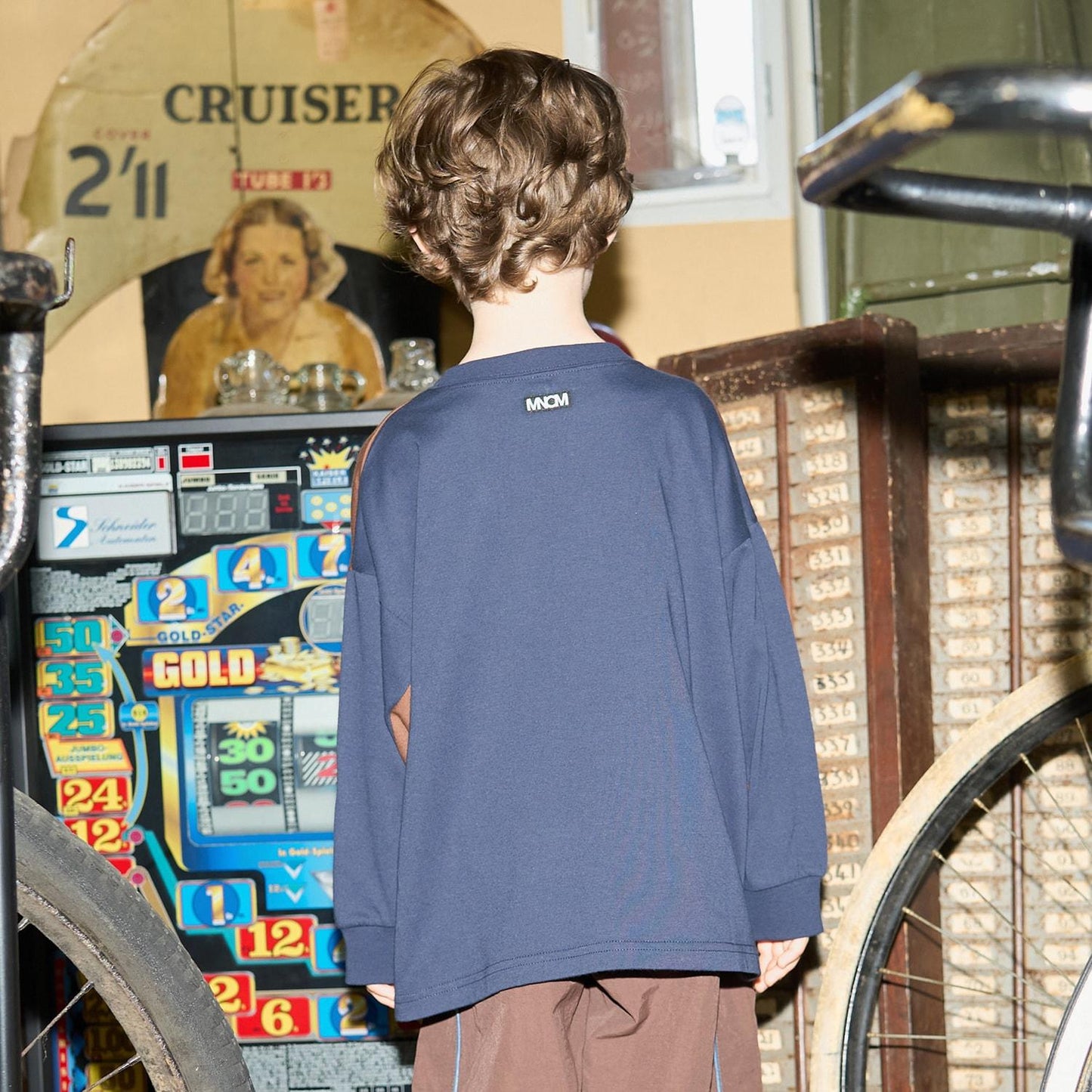 【MNCM】【舒適天竺棉】拼色寬鬆T恤