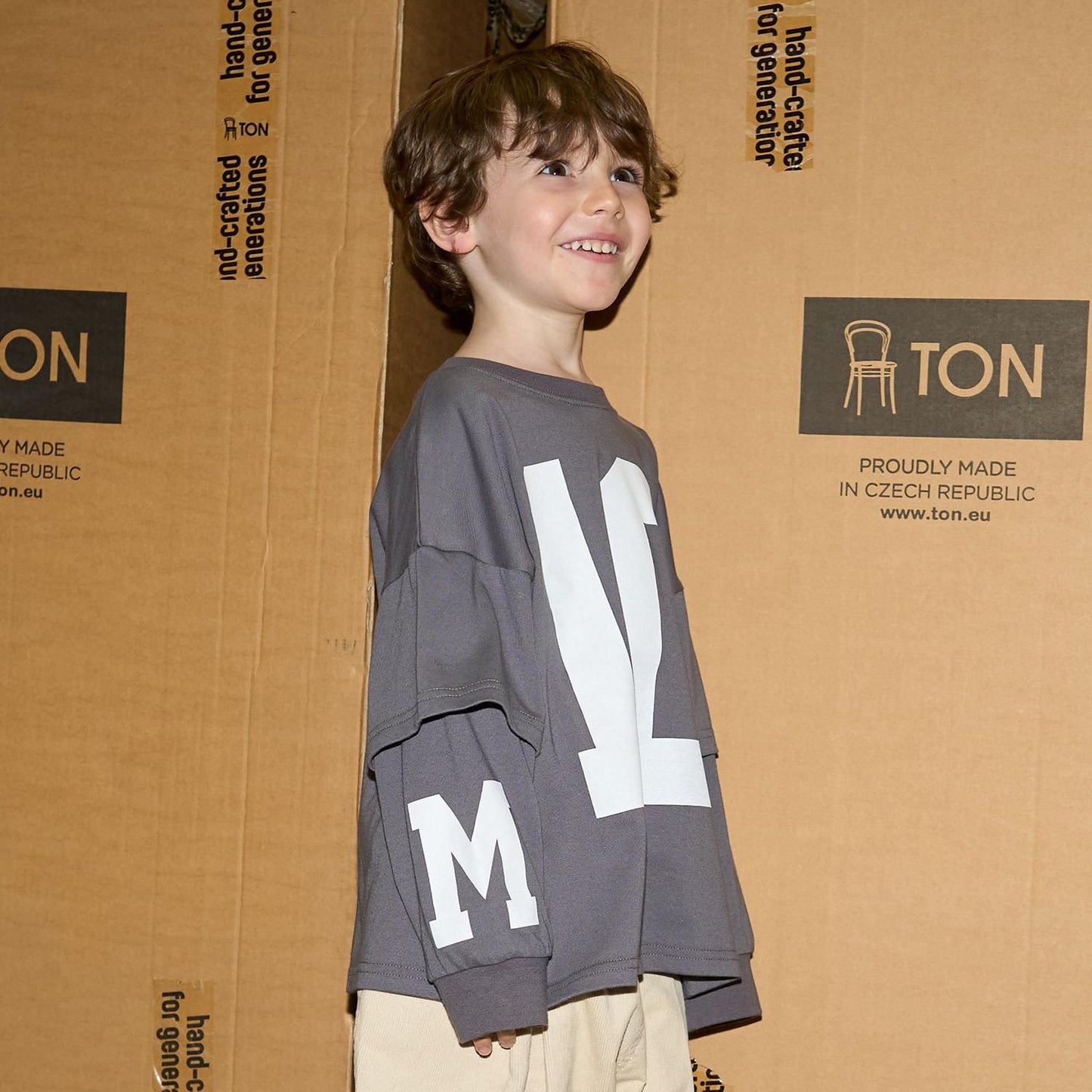 【MNCM】【正反兩穿】【舒適天竺棉】印花疊穿寬鬆T恤