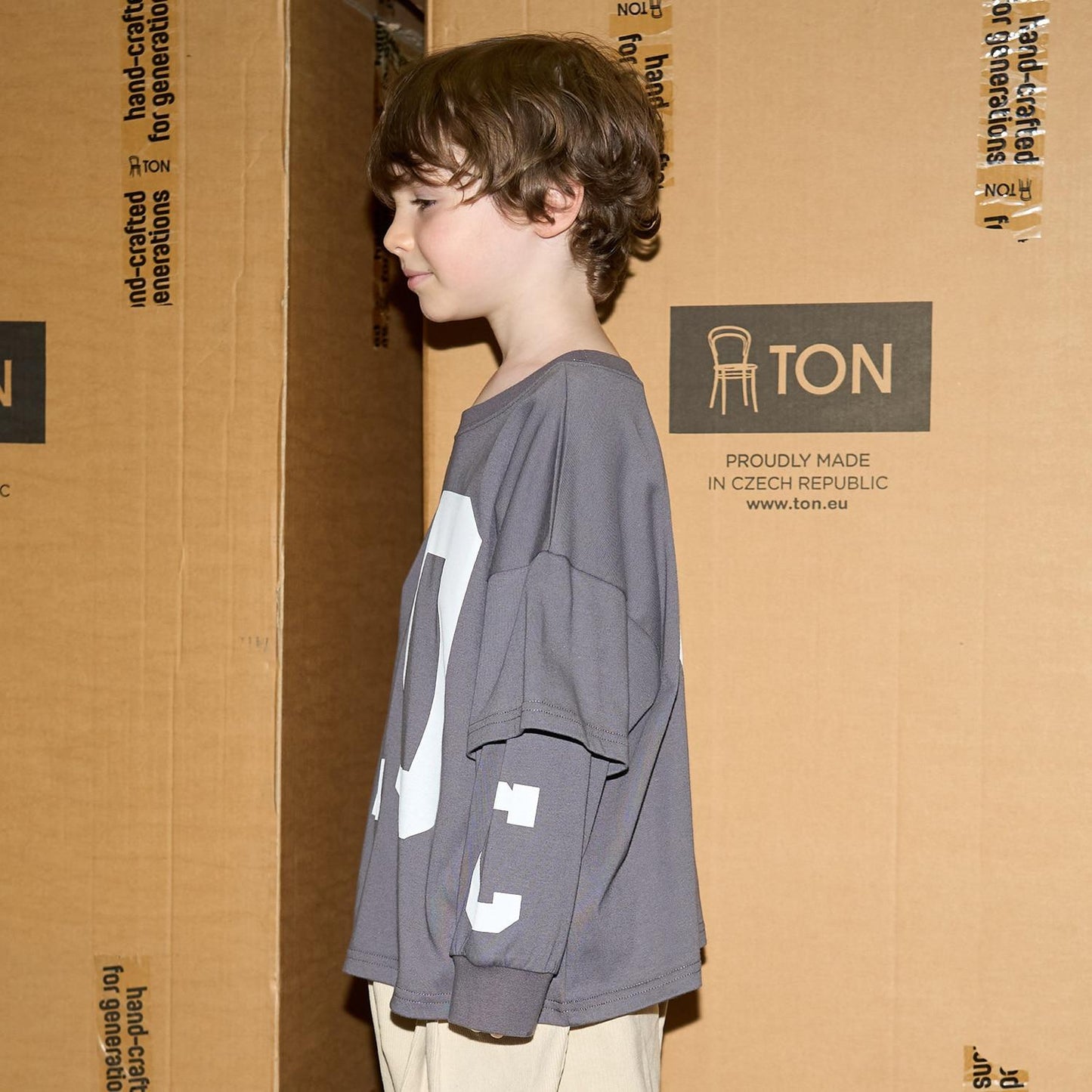 【MNCM】【正反兩穿】【舒適天竺棉】印花疊穿寬鬆T恤