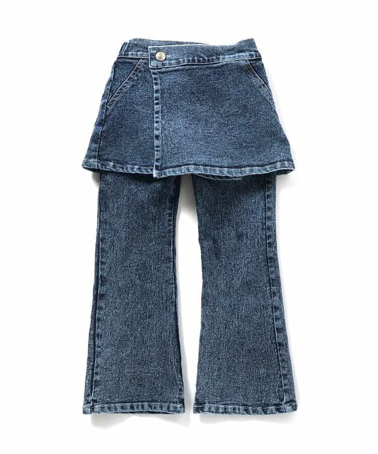 I'm Jelly！化學水洗牛仔裙褲套裝 10分長度