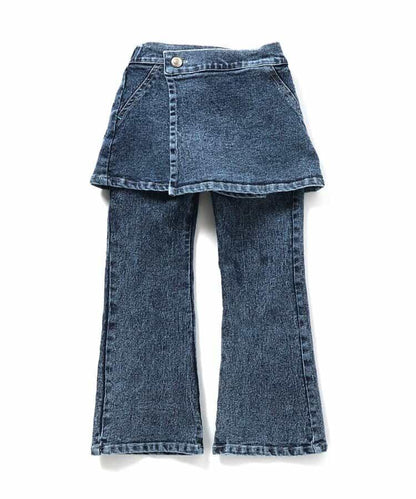 I'm Jelly！化學水洗牛仔裙褲套裝 10分長度