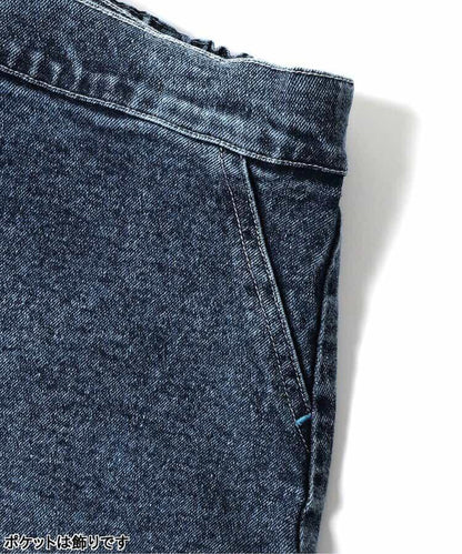 I'm Jelly！化學水洗牛仔裙褲套裝 10分長度