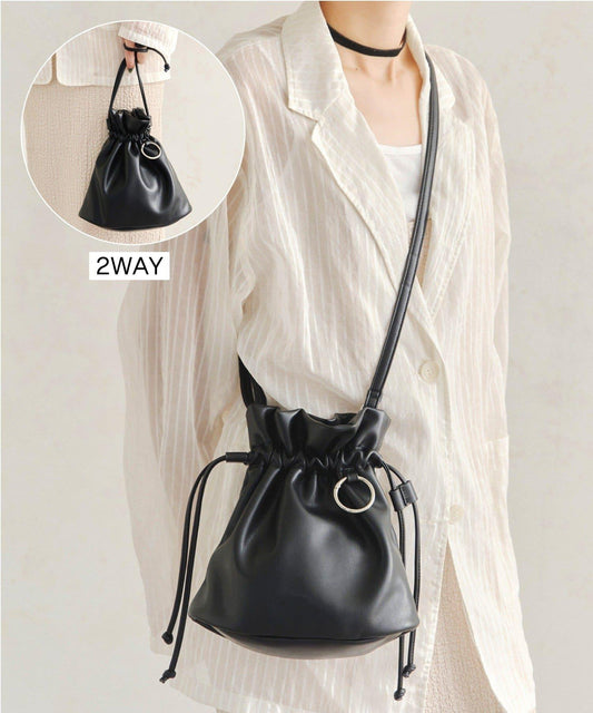 《mako企画》2WAYドローストリングバッグ