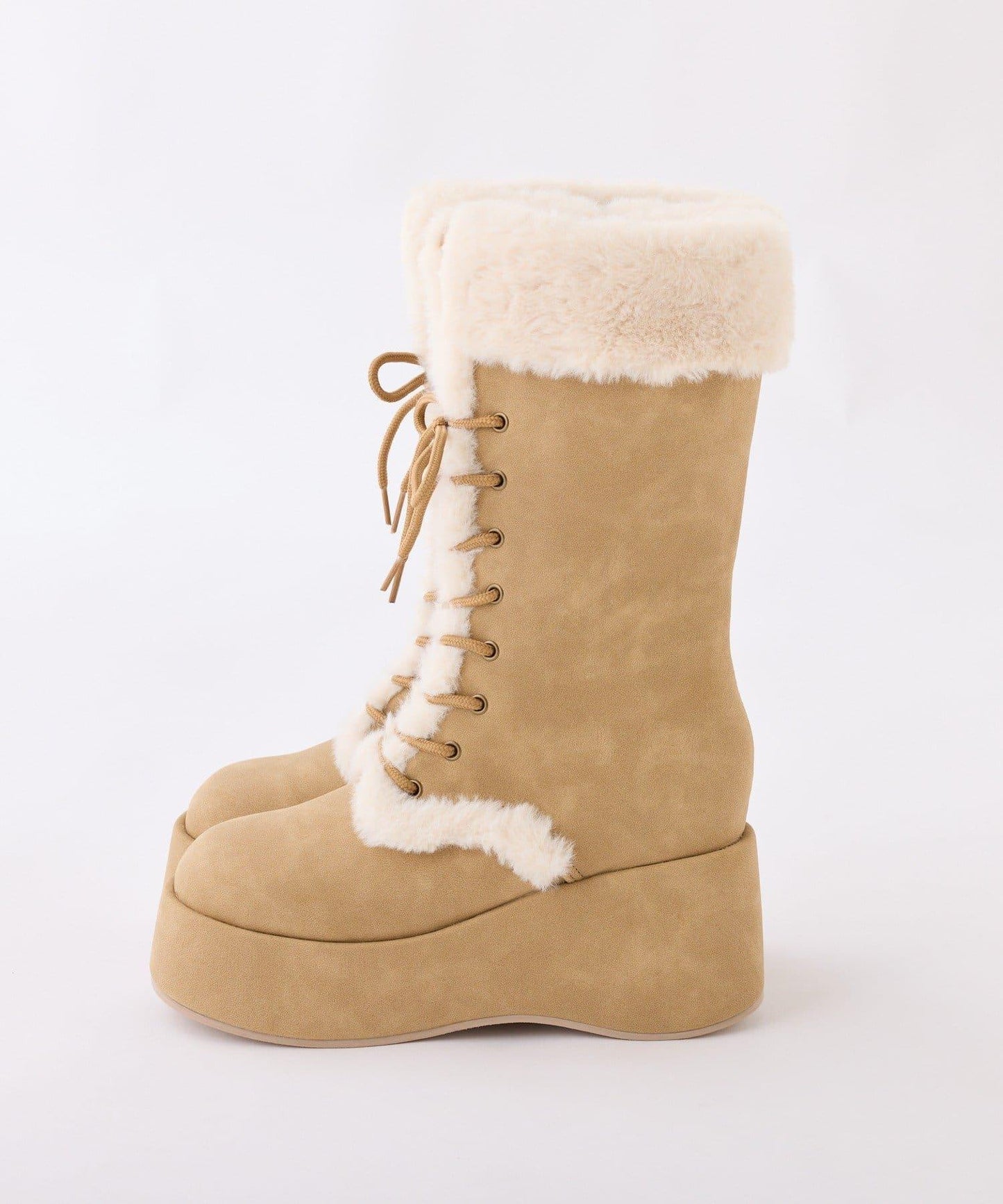 【PremiumOrder】減重3公斤繫帶羊羔絨靴