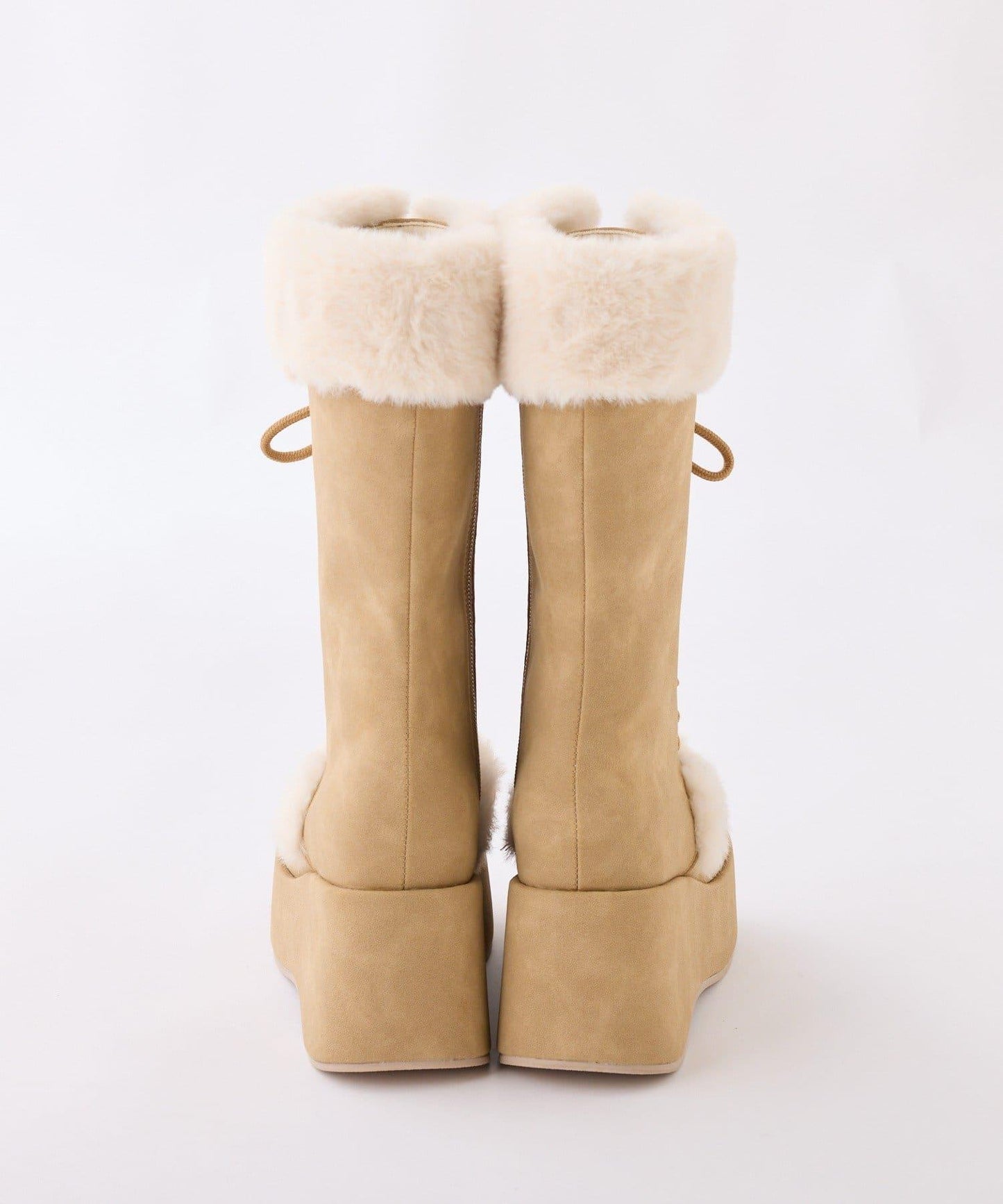 【PremiumOrder】減重3公斤繫帶羊羔絨靴