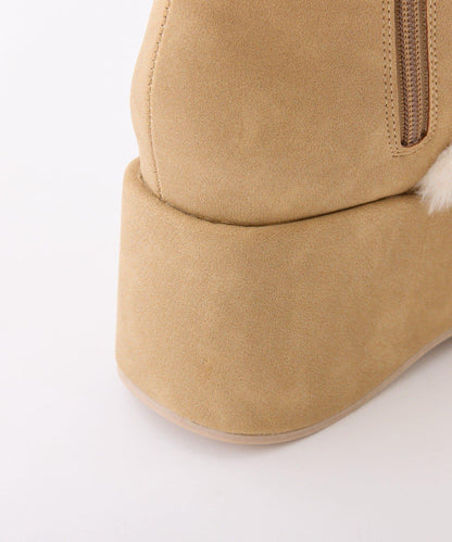 【PremiumOrder】減重3公斤繫帶羊羔絨靴