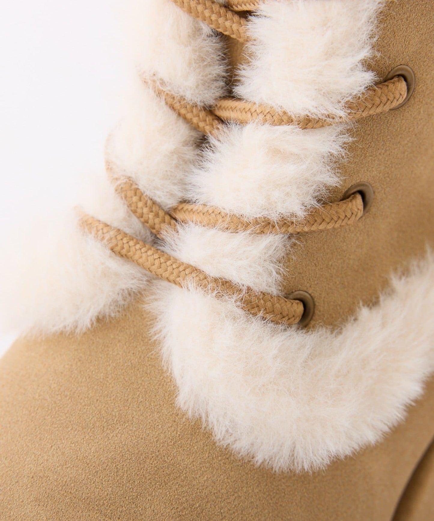 【PremiumOrder】減重3公斤繫帶羊羔絨靴