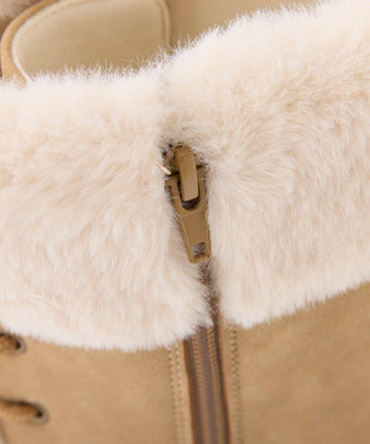 【PremiumOrder】減重3公斤繫帶羊羔絨靴