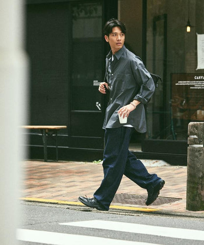 寬鬆版型常規領襯衫