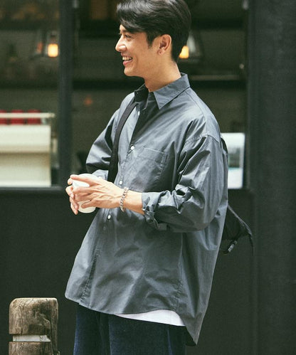 寬鬆版型常規領襯衫