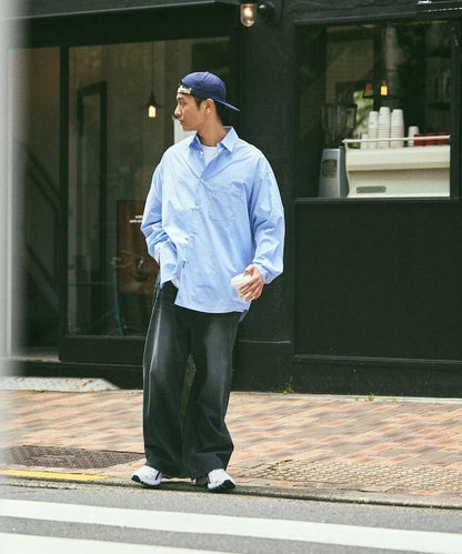 寬鬆版型常規領襯衫