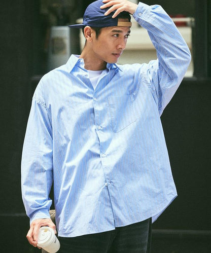 寬鬆版型常規領襯衫