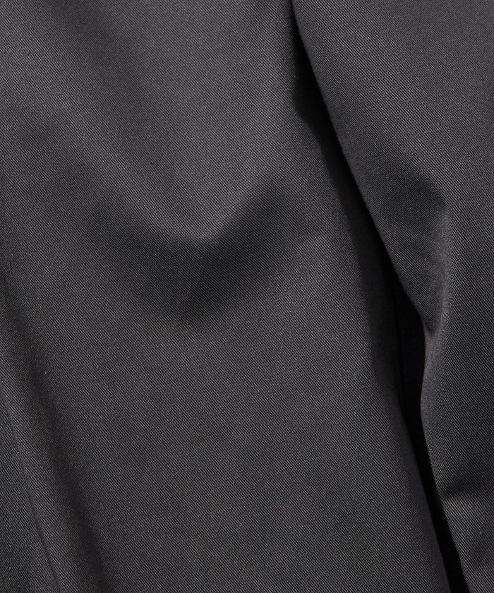 寬鬆版型斜紋打褶錐形褲