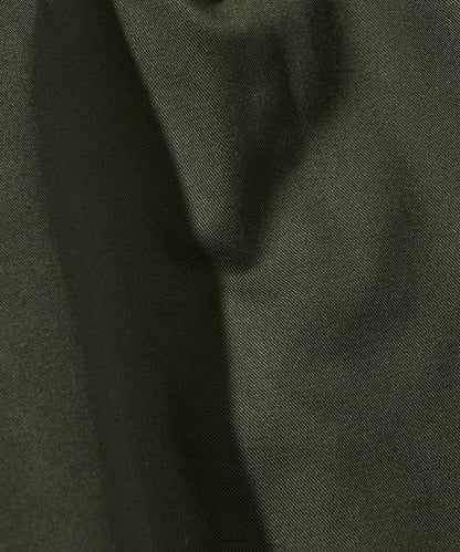 寬鬆版型斜紋打褶錐形褲