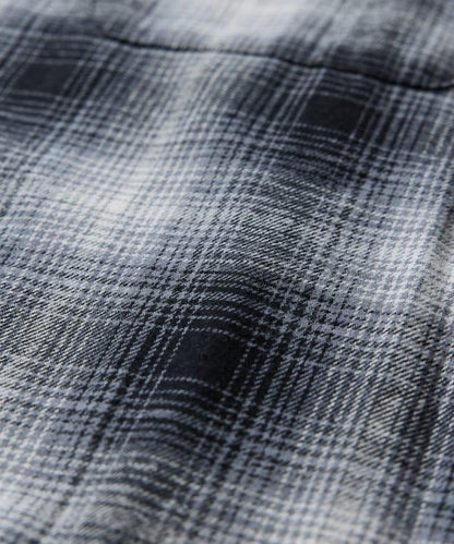 寬鬆版型漸變格紋法蘭絨襯衫