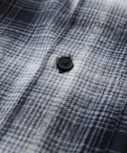 寬鬆版型漸變格紋法蘭絨襯衫