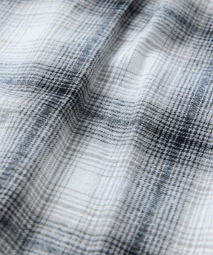 寬鬆版型漸變格紋法蘭絨襯衫