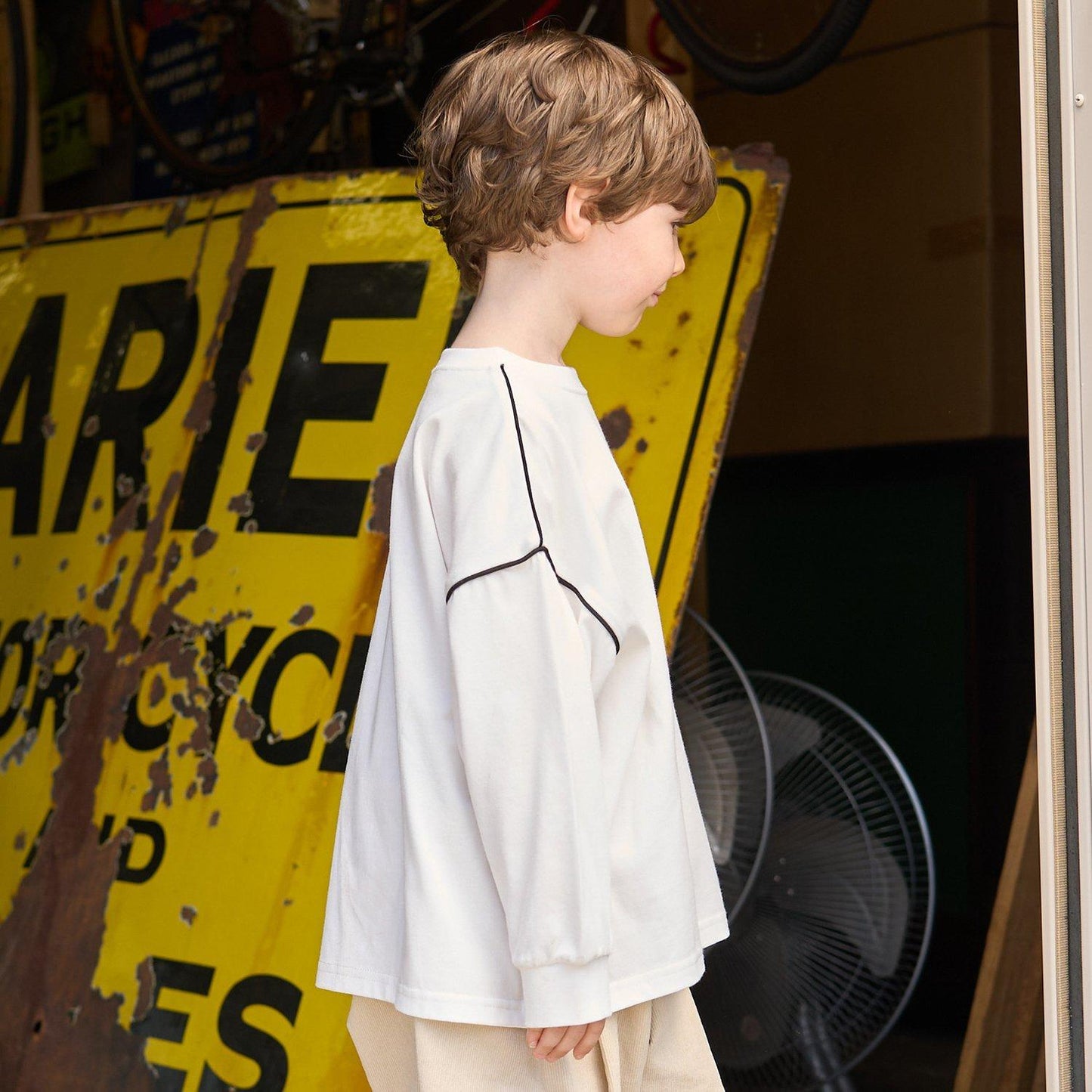 【MNCM】【舒適天竺】滾邊寬鬆T恤