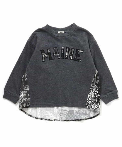 異材質拼接套頭衫