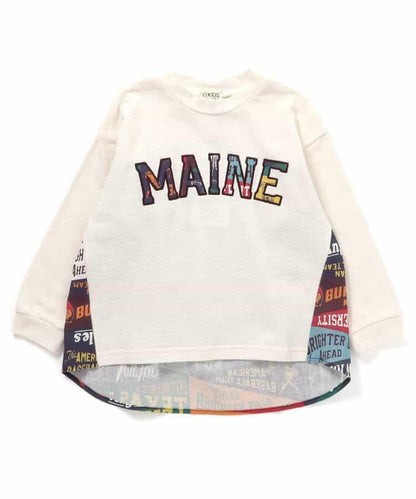 異材質拼接套頭衫