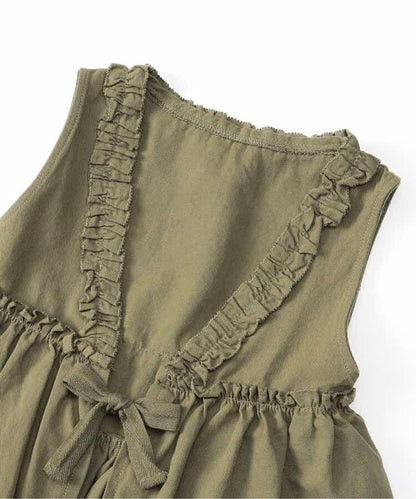 女童馬甲×長袖T恤套裝