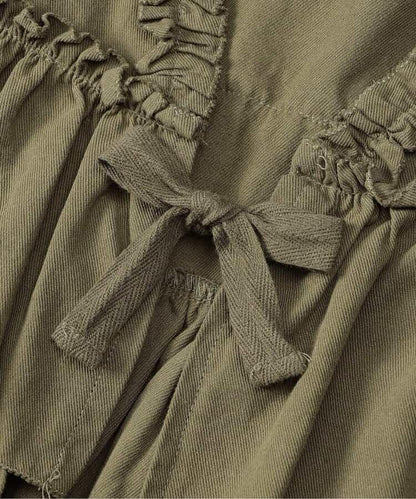 女童馬甲×長袖T恤套裝