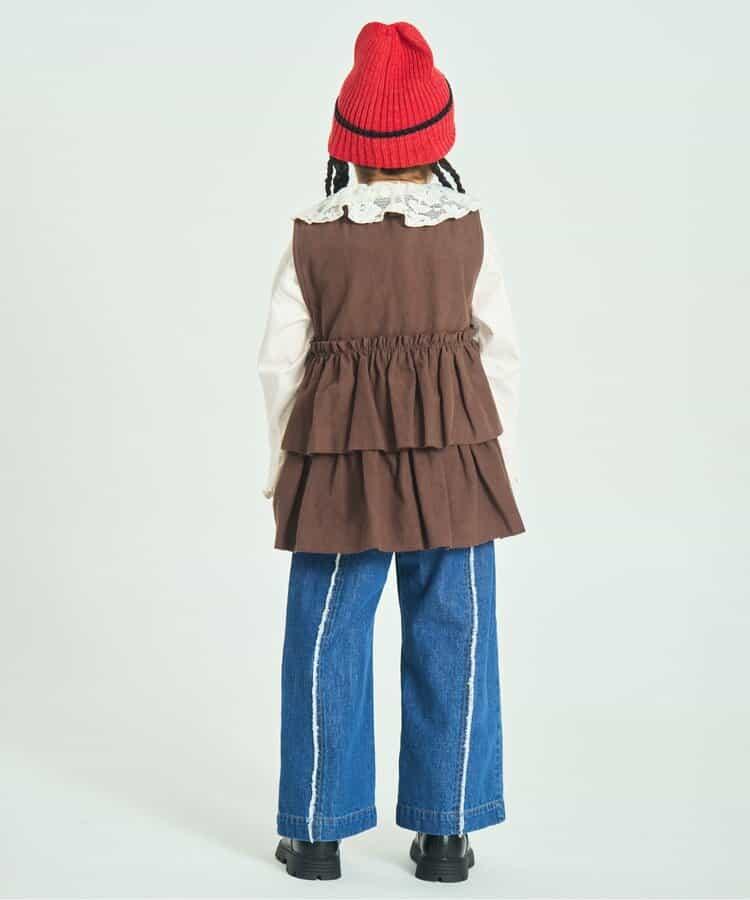 女童馬甲×長袖T恤套裝