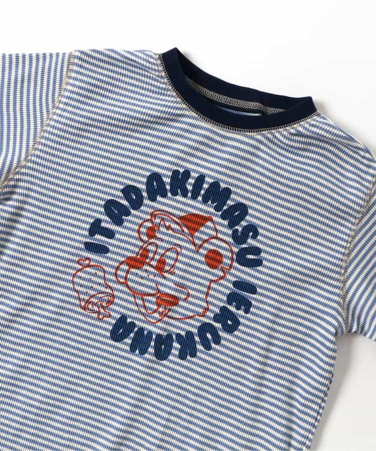 圓形標誌條紋羅紋家居服