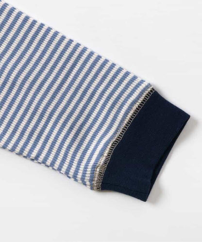 圓形標誌條紋羅紋家居服