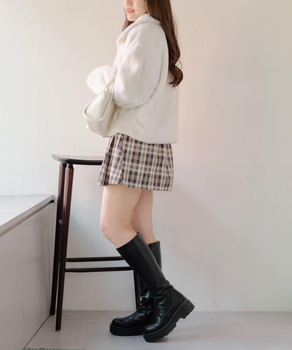 【RMAF】亮片紐扣仿毛外套