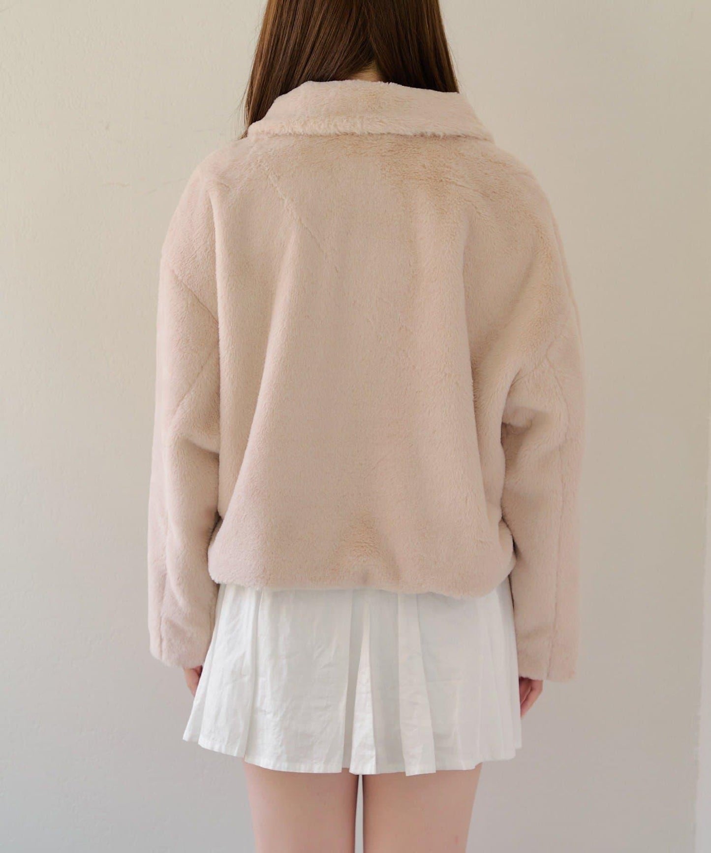 【RMAF】亮片紐扣仿毛外套