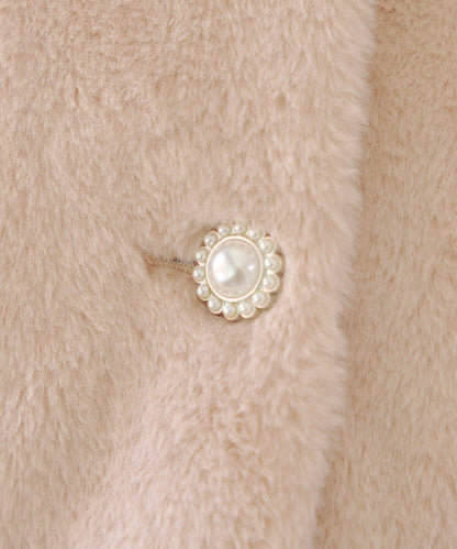 【RMAF】亮片紐扣仿毛外套