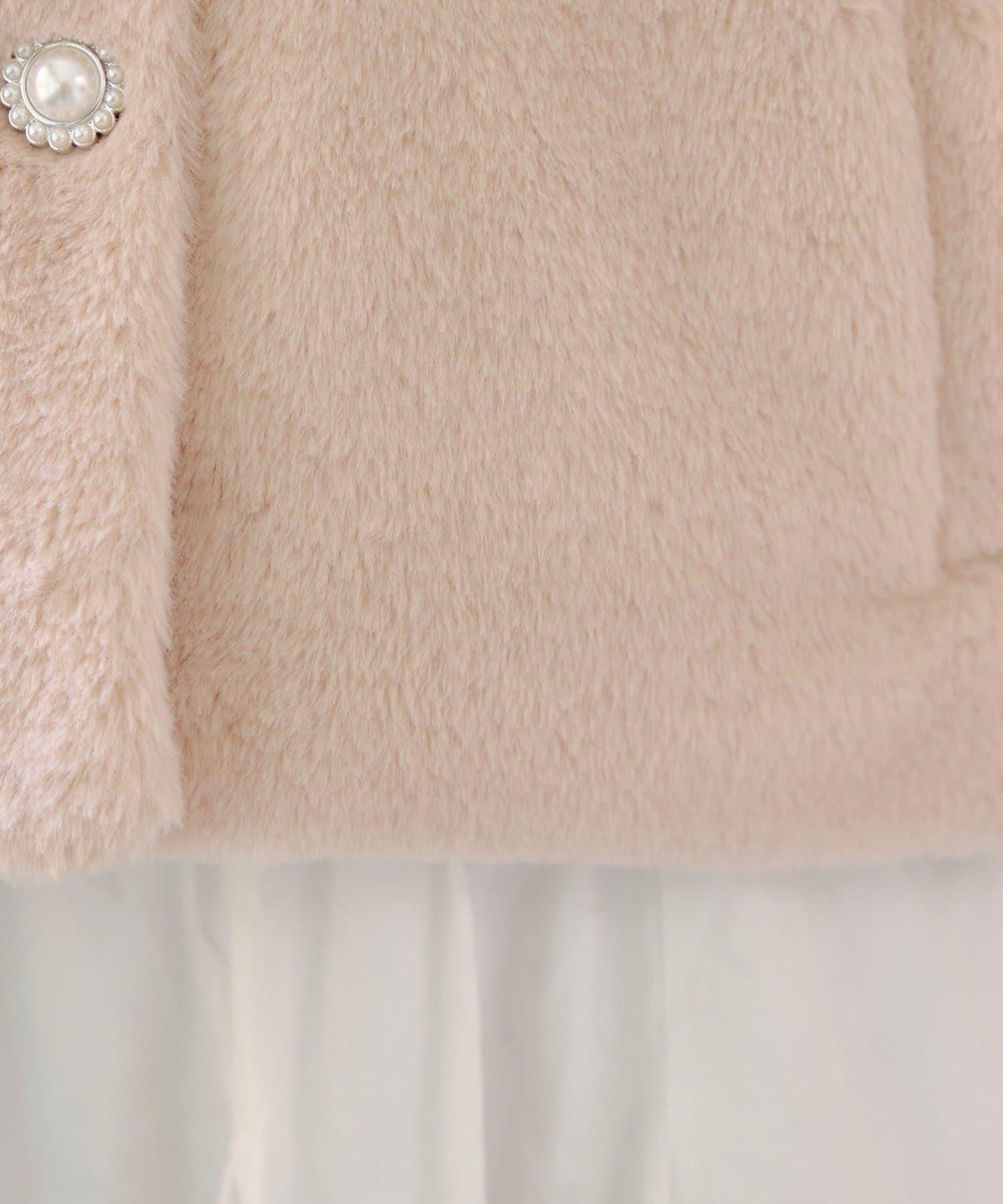 【RMAF】亮片紐扣仿毛外套