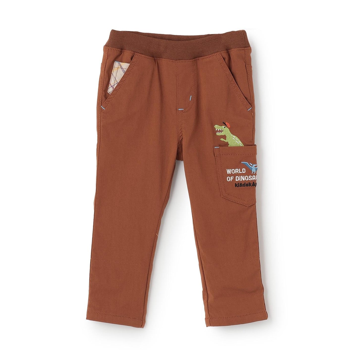 恐龍圖案長款直筒褲