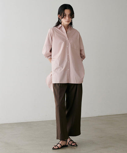 褶皺長款西裝褲