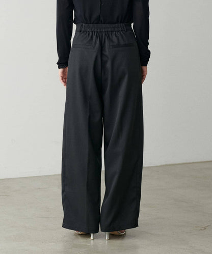 褶皺長款西裝褲