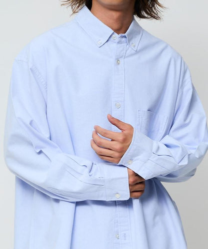 寬鬆版型牛津紡扣領襯衫