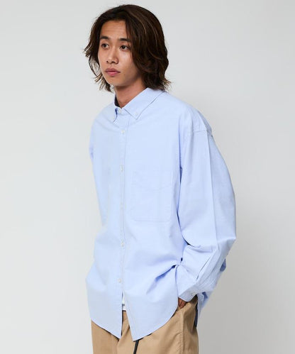 寬鬆版型牛津紡扣領襯衫