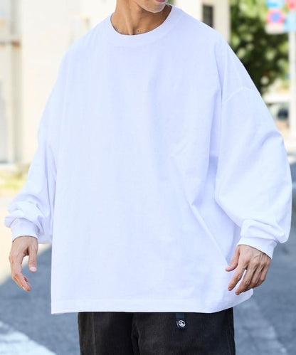 寬鬆版型 單點刺繡 圓領 長袖T恤