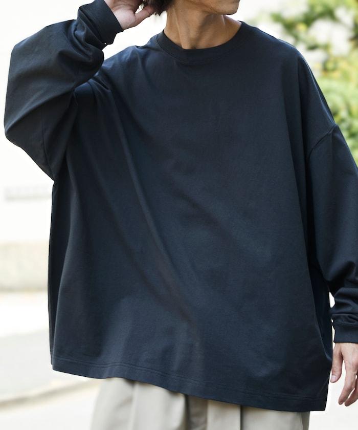 寬鬆版型 單點刺繡 圓領 長袖T恤