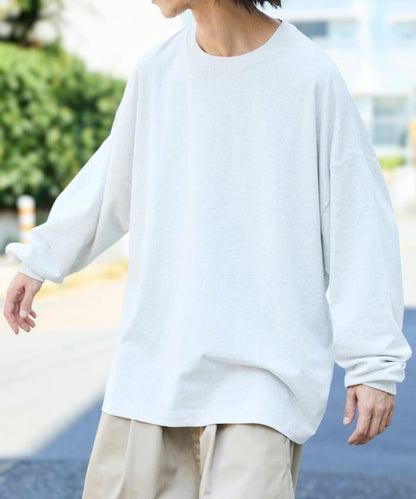 寬鬆版型 單點刺繡 圓領 長袖T恤