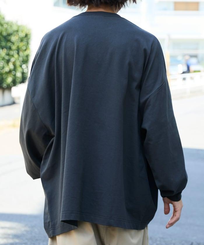 寬鬆版型 單點刺繡 圓領 長袖T恤