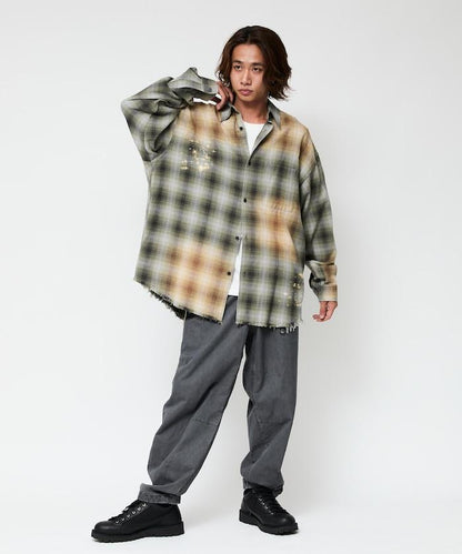 FREAK'S STORE OUTDOORS/フリークスアウトドアーズ 寬鬆版型服裝染色攀巖褲